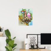 Poster du pays de Texas Hill (Bureau à domicile)