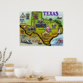 Poster du pays de Texas Hill (Cuisine)