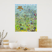 Poster du pays de Texas Hill (Cuisine)