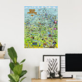 Poster du pays de Texas Hill 2014 Version (Bureau à domicile)