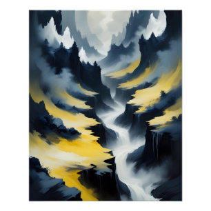 Poster du paysage Abstrait Arrière - plan Fond d'é