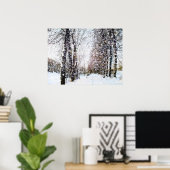 Poster du paysage de neige (Bureau à domicile)