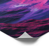 Poster du paysage de Neon Exoplanet (Coin)