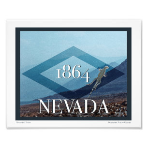 Poster du paysage du Nevada