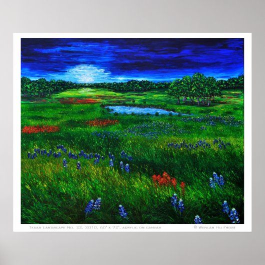 Poster du paysage du Texas (Devant)