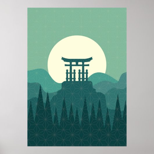 Poster du paysage japonais (Devant)