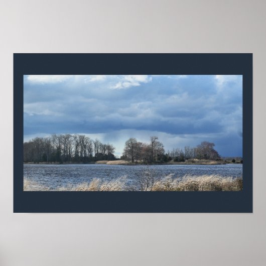 Poster du paysage nuageux (Devant)