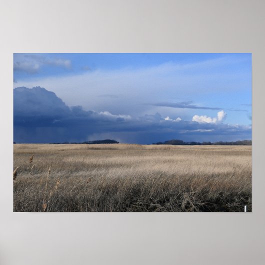 Poster du paysage nuageux (Devant)