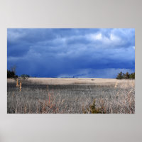 Poster du paysage nuageux