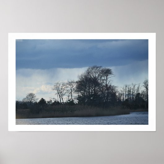 Poster du paysage nuageux (Devant)