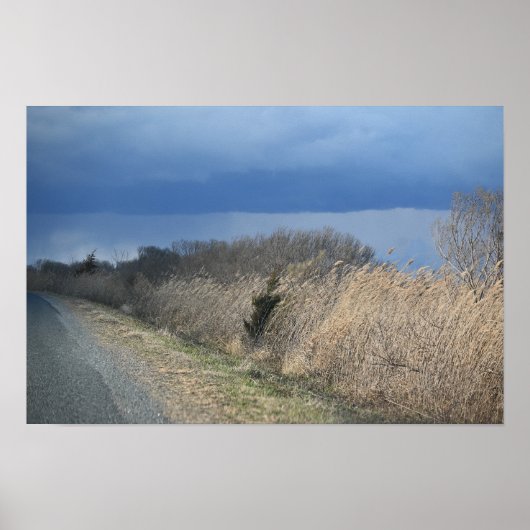 Poster du paysage nuageux (Devant)