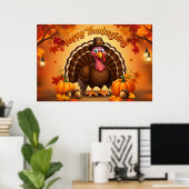 Poster du pèlerin Thanksgiving Turquie (Bureau à domicile)