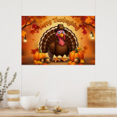 Poster du pèlerin Thanksgiving Turquie (Cuisine)