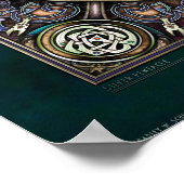 Poster du Pentacle en Argent Knotwork (22x22") (Coin)