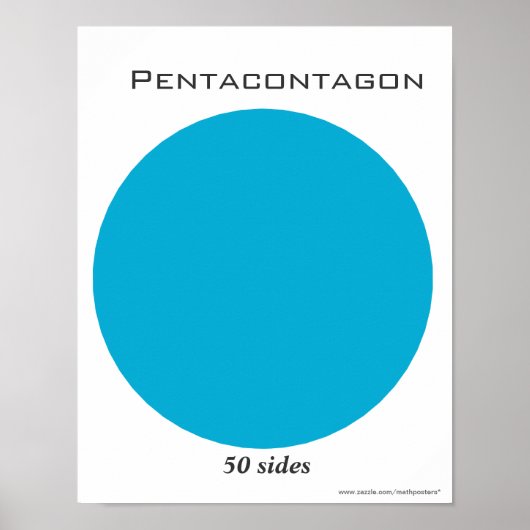 Poster du Pentacontagon en Polygone (Devant)