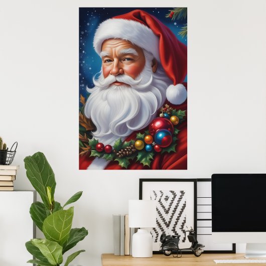 Poster du Père Noël (Bureau à domicile)