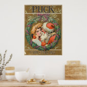 Poster du Père Noël Kissing Momma 1905 (Cuisine)