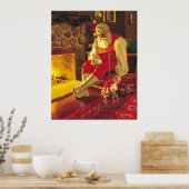 Poster du Père Noël-Saint Nikolaus (Cuisine)