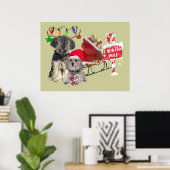 Poster du Petit Basset Griffon Vendeen Pôle Nord (Bureau à domicile)