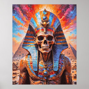Poster du pharaon crâne