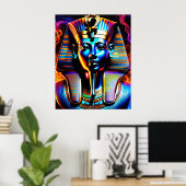Poster du pharaon égyptien (Bureau à domicile)