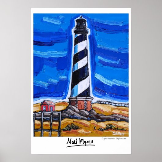 Poster du phare de Cape Hatteras (Devant)