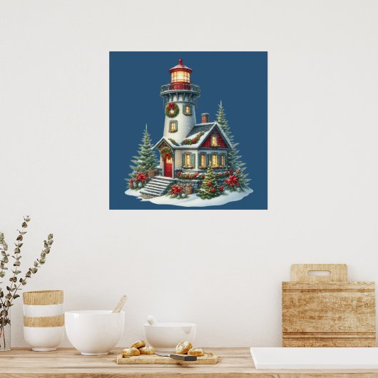 Poster du phare de Noël (Cuisine)
