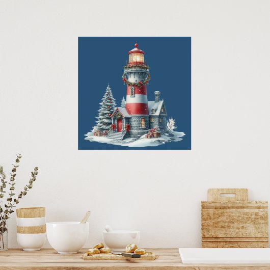 Poster du phare de Noël (Cuisine)