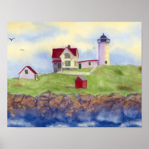 Poster du phare de Nubble