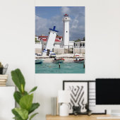 Poster du phare de Puerto Morelos (Bureau à domicile)