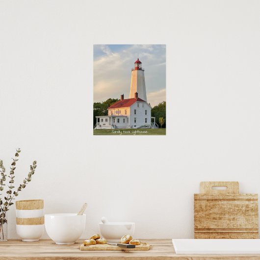 Poster du phare de Sandy Hook (Cuisine)