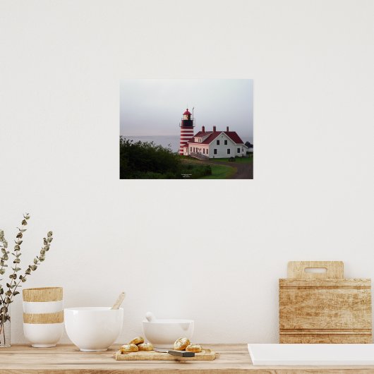 Poster du phare de West Quoddy Head (Cuisine)