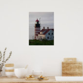 Poster du phare de West Quoddy Head (Cuisine)