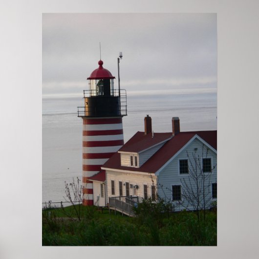 Poster du phare de West Quoddy Head (Devant)