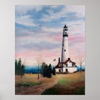 Poster du phare de Wind Point