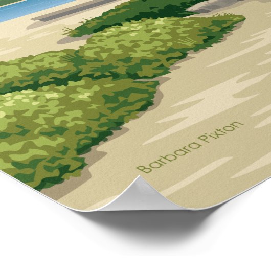 Poster du phare d'Edgartown (Coin)