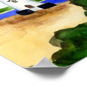 Poster du phare d'Edgartown-Martha's Vineyard (Coin)