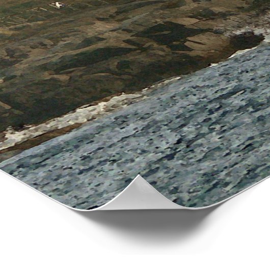 Poster du phare d'Egg Rock (Coin)