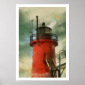 Poster du phare rouge (Devant)