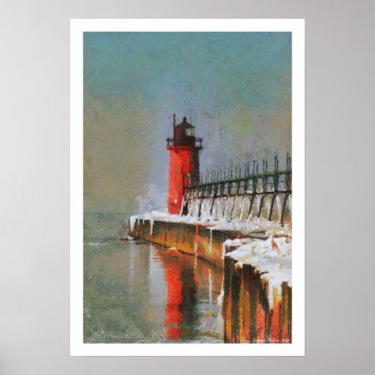 Poster du phare rouge (Devant)
