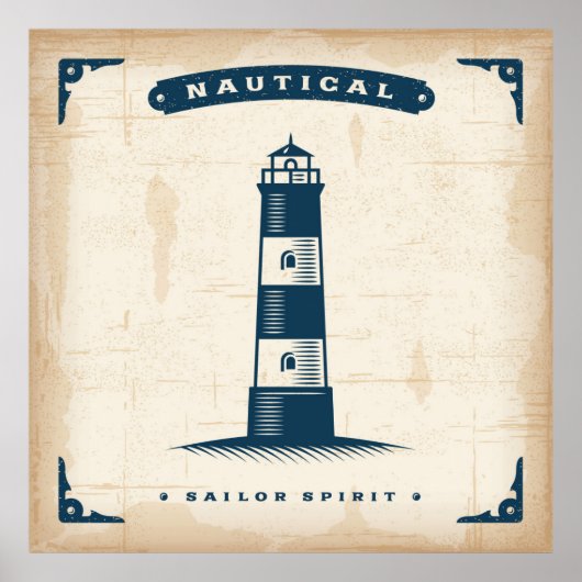 Poster du phare vintage 1 (Devant)