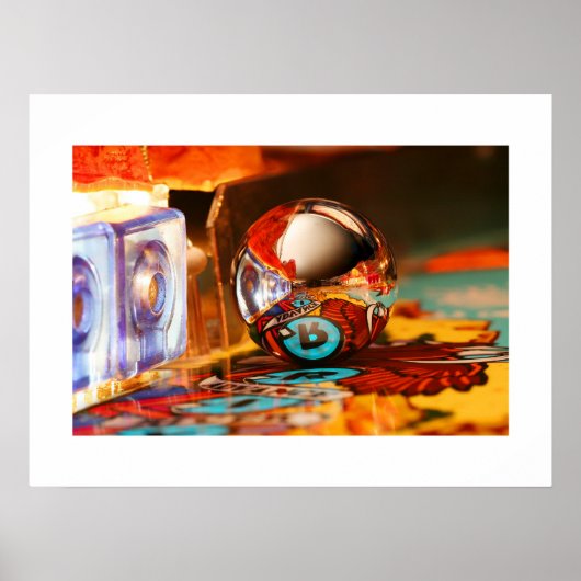 Poster du pinball en aval de la rivière (Devant)