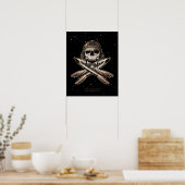 Poster du pirate spatial (fusées) (16x20 po) (Cuisine)