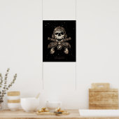 Poster du pirate spatial (raygun) (16x20 po) (Cuisine)