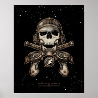 Poster du pirate spatial (raygun) (16x20 po)