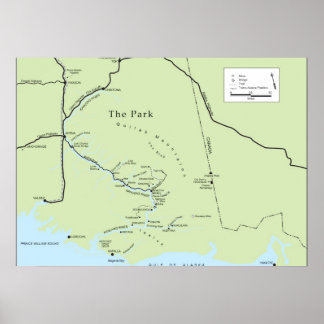 Poster du plan de parc (couleur)