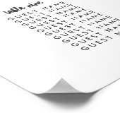 Poster du plan de siège du mariage botanique lumin (Coin)