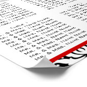 Poster du plan de siège du modèle Mariage damassé (Coin)