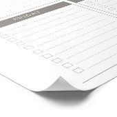 Poster du planificateur de budget mensuel numériqu (Coin)