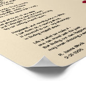 Poster du poème : Choix (nous séparer) (Coin)